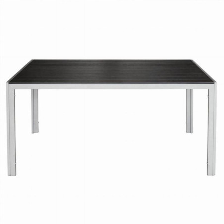 Stół aluminium czarny 150x90cm 357921